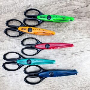 Fiskars Paper Edgers Scissors various patterns Set Of 5